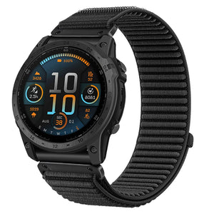 Garmin Fenix 8 - 43mm Wave Nylon Strap (Black)