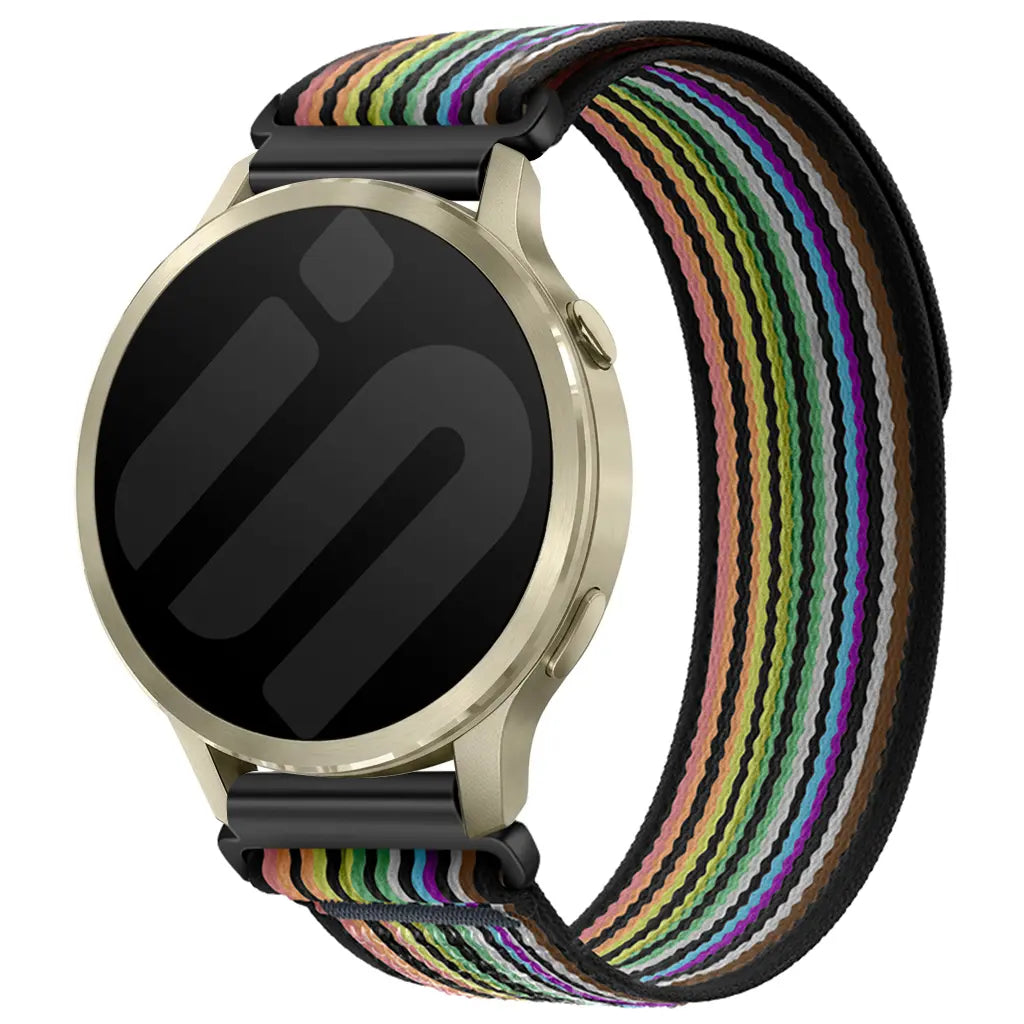 Garmin Vivomove Trend Trail Nylon Strap (Black/Colourful)