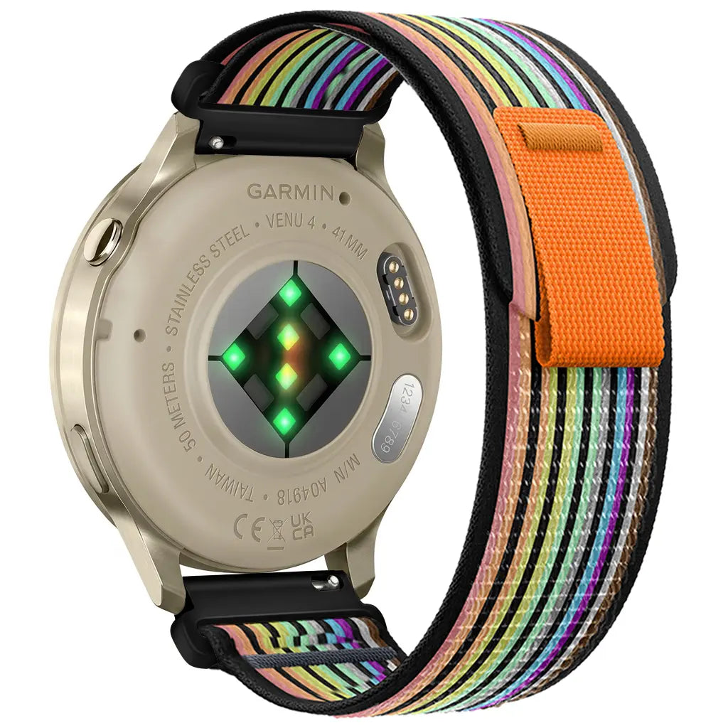 Garmin Vivomove Trend Trail Nylon Strap (Black/Colourful)