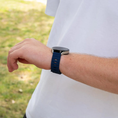 Coros Pace 2 Outdoor Silicone Strap (Dark Blue)