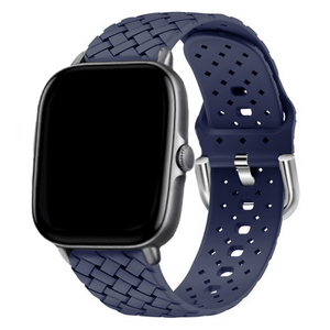 Amazfit GTS 2 Woven Silicone Strap (Dark Blue)