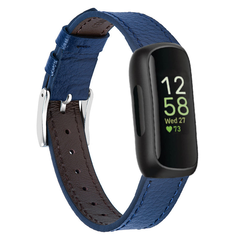 Fitbit Inspire Leather Strap (Dark Blue) - Main Image