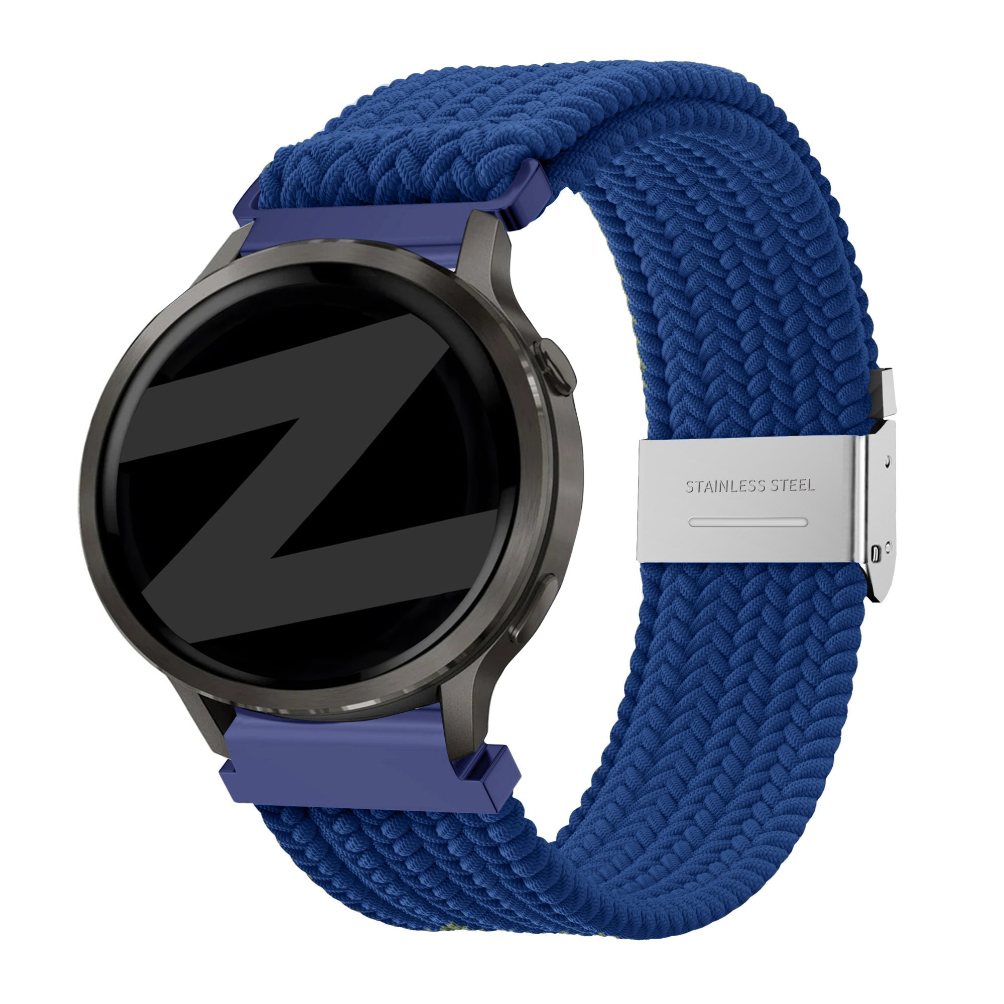 Bandz Garmin Vivomove Style Woven Nylon Strap (Blue)