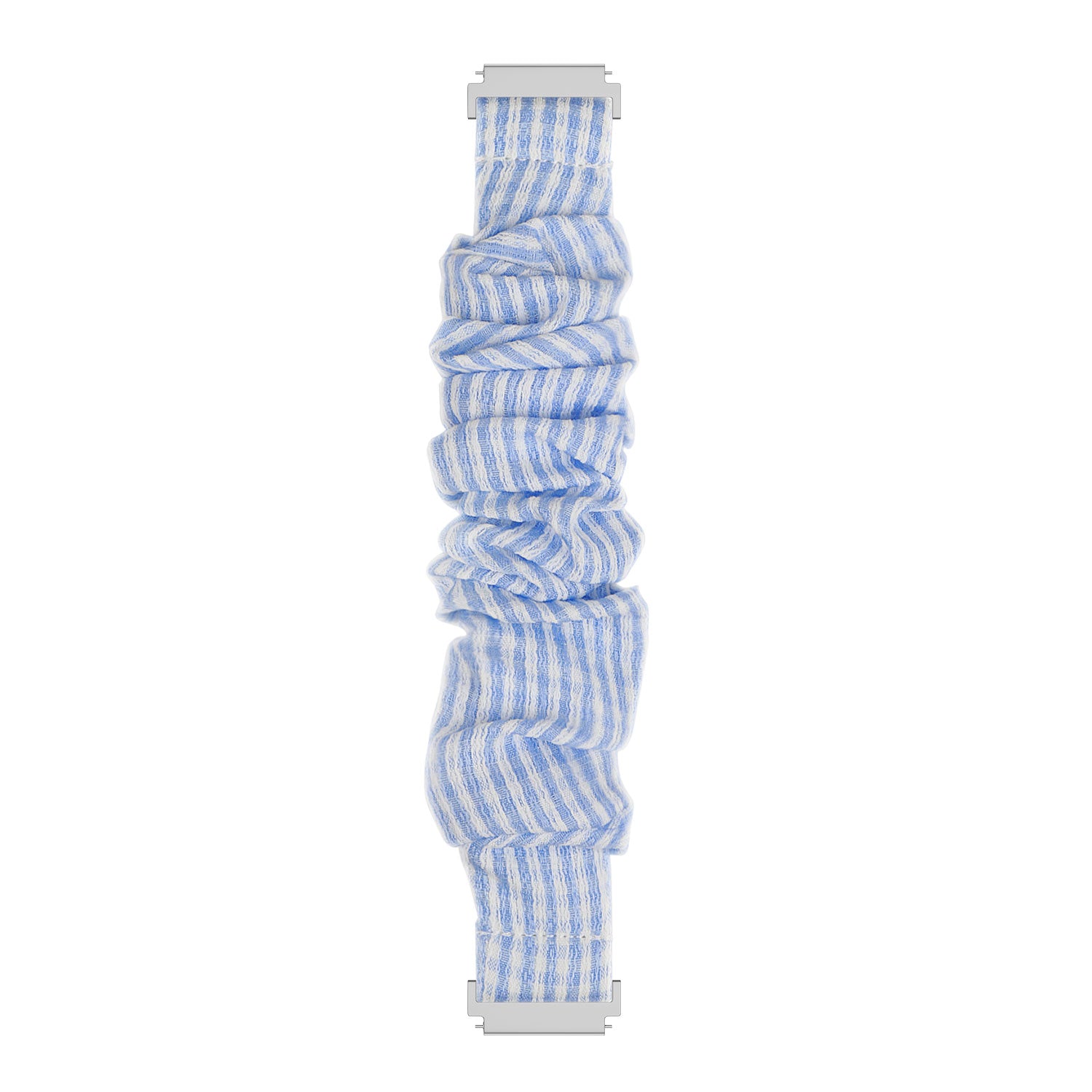 Samsung Galaxy Watch 7 - 44mm Scrunchie Strap (Blue Striped)