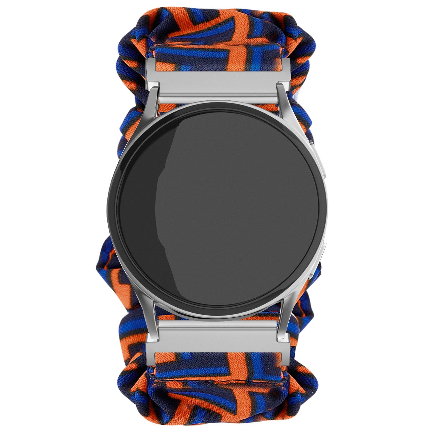 Samsung Galaxy Watch 7 - 40mm Scrunchie Strap (Black/Orange/Blue)