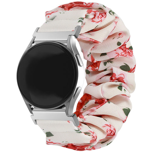 Samsung Galaxy Watch FE Scrunchie Strap (Flowers)