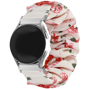 Samsung Galaxy Watch 7 - 40mm Scrunchie Strap (Flowers)