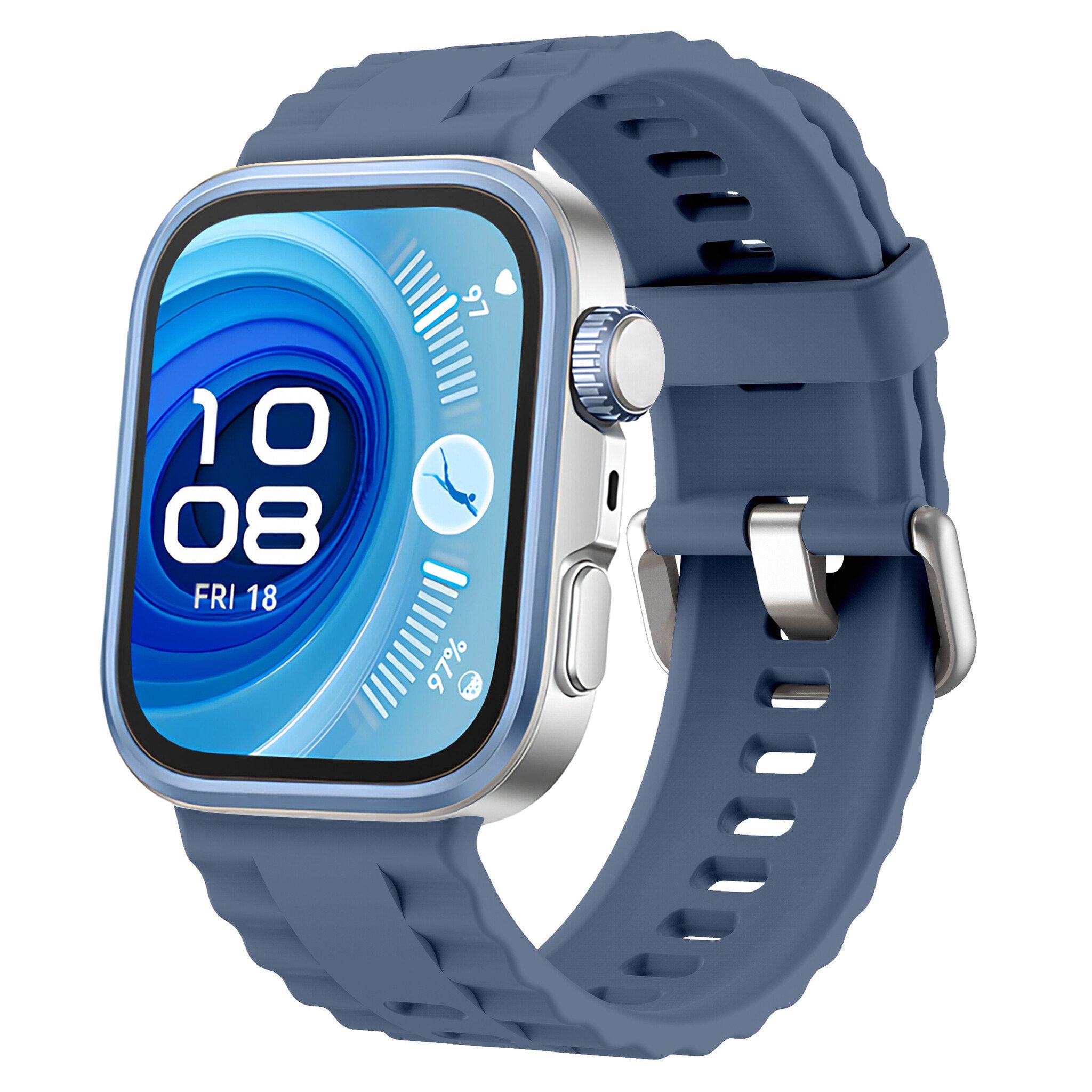 Huawei Watch Fit 3 Silicone Classic Strap (Blue)
