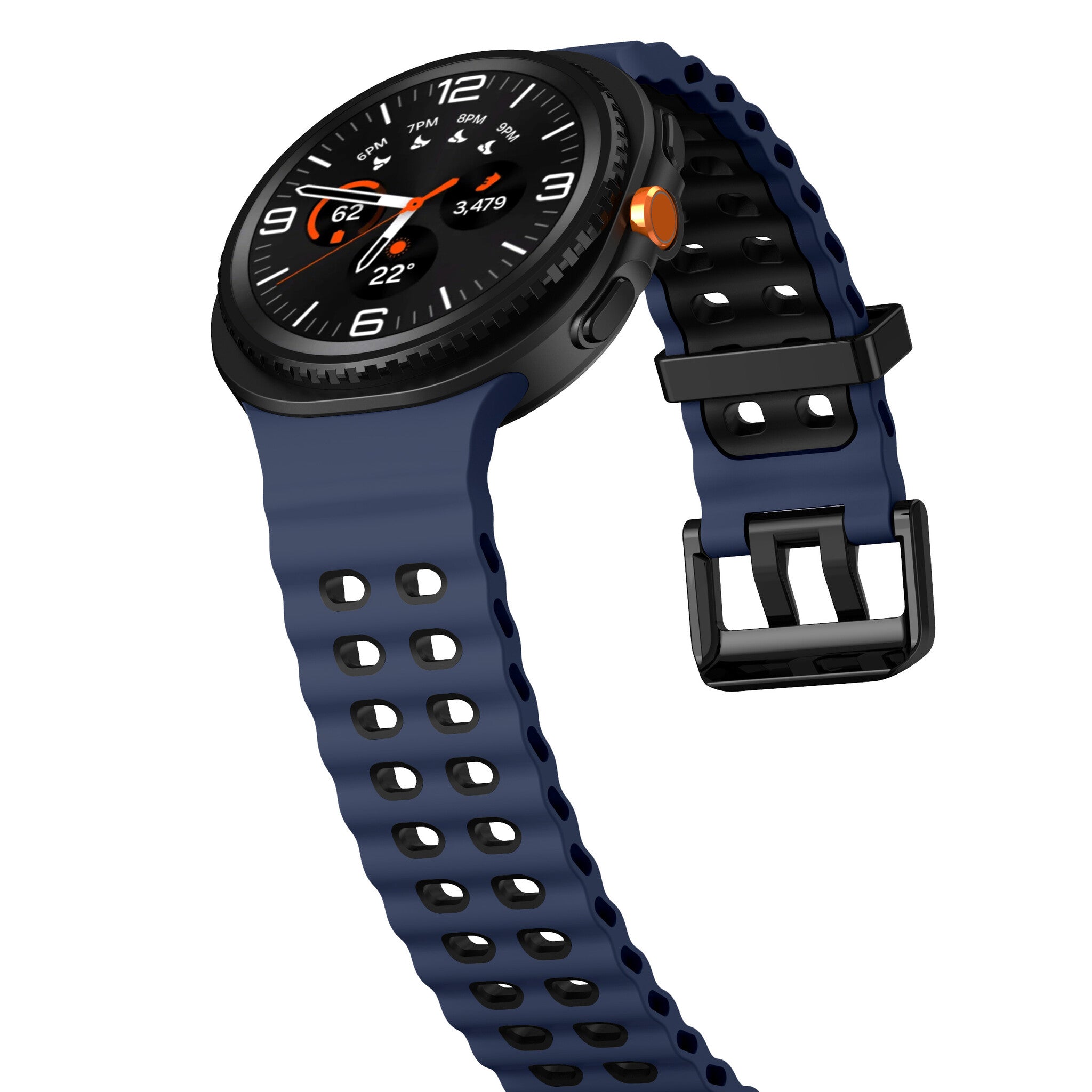 Samsung Galaxy Watch 8 - 44mm Ocean Strap (Blue/Black)