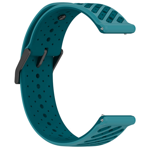 Amazfit Active Max Striped Silicone Strap (Blue)