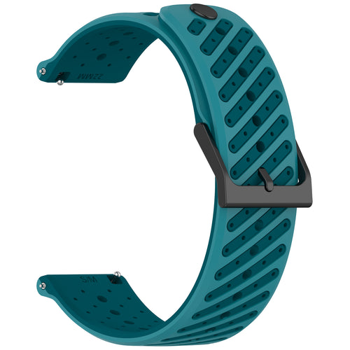 Amazfit Active Max Striped Silicone Strap (Blue)