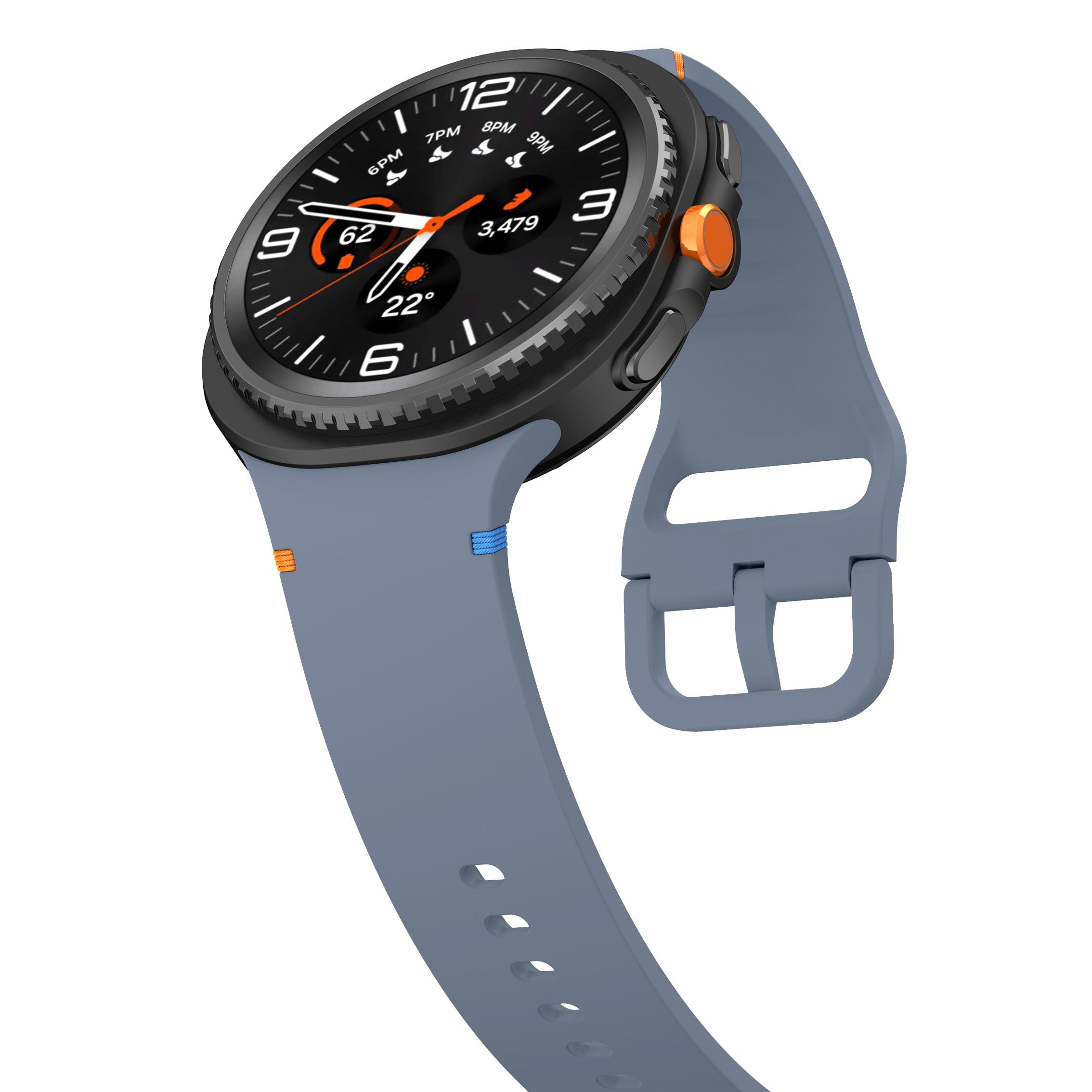 Samsung Galaxy Watch 8 Classic Silicone Strap (Greyblue)