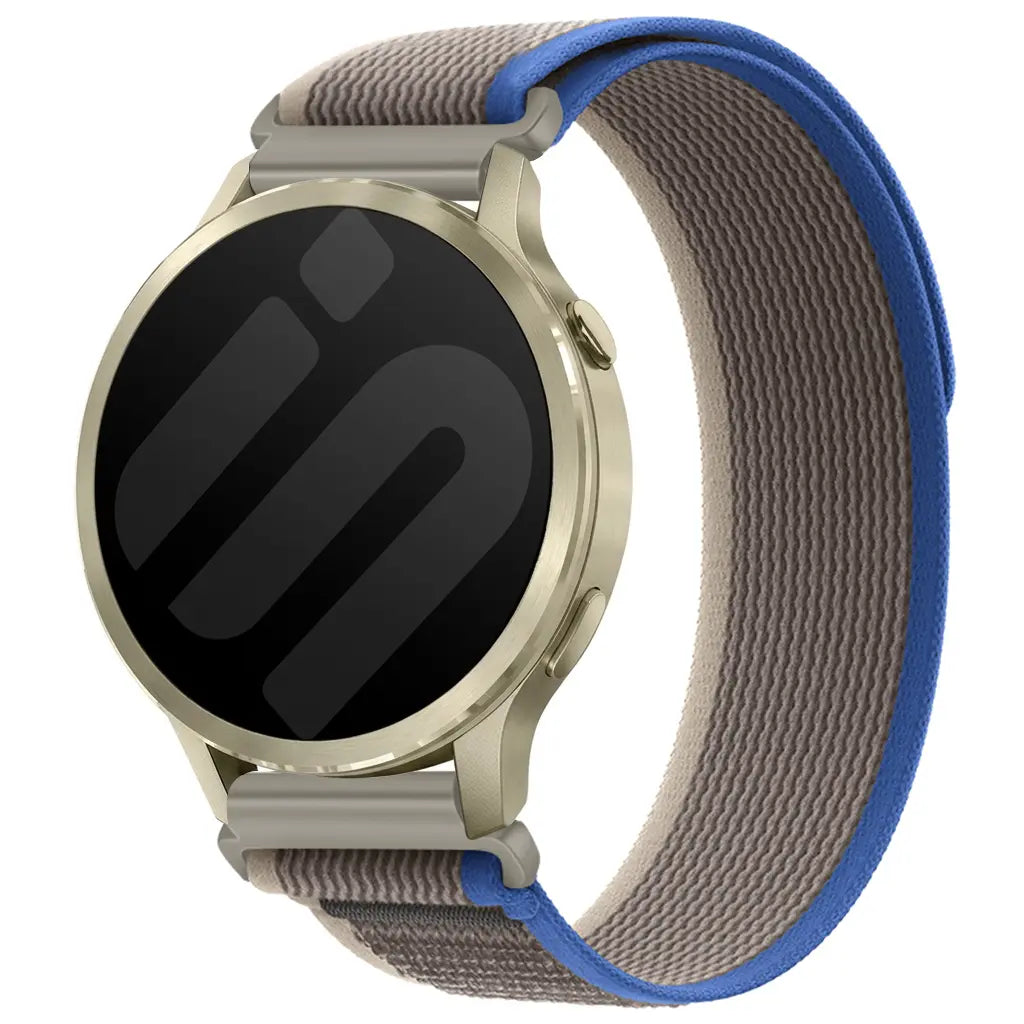 Garmin Vivomove Trend Trail Nylon Strap (Grey/Blue)