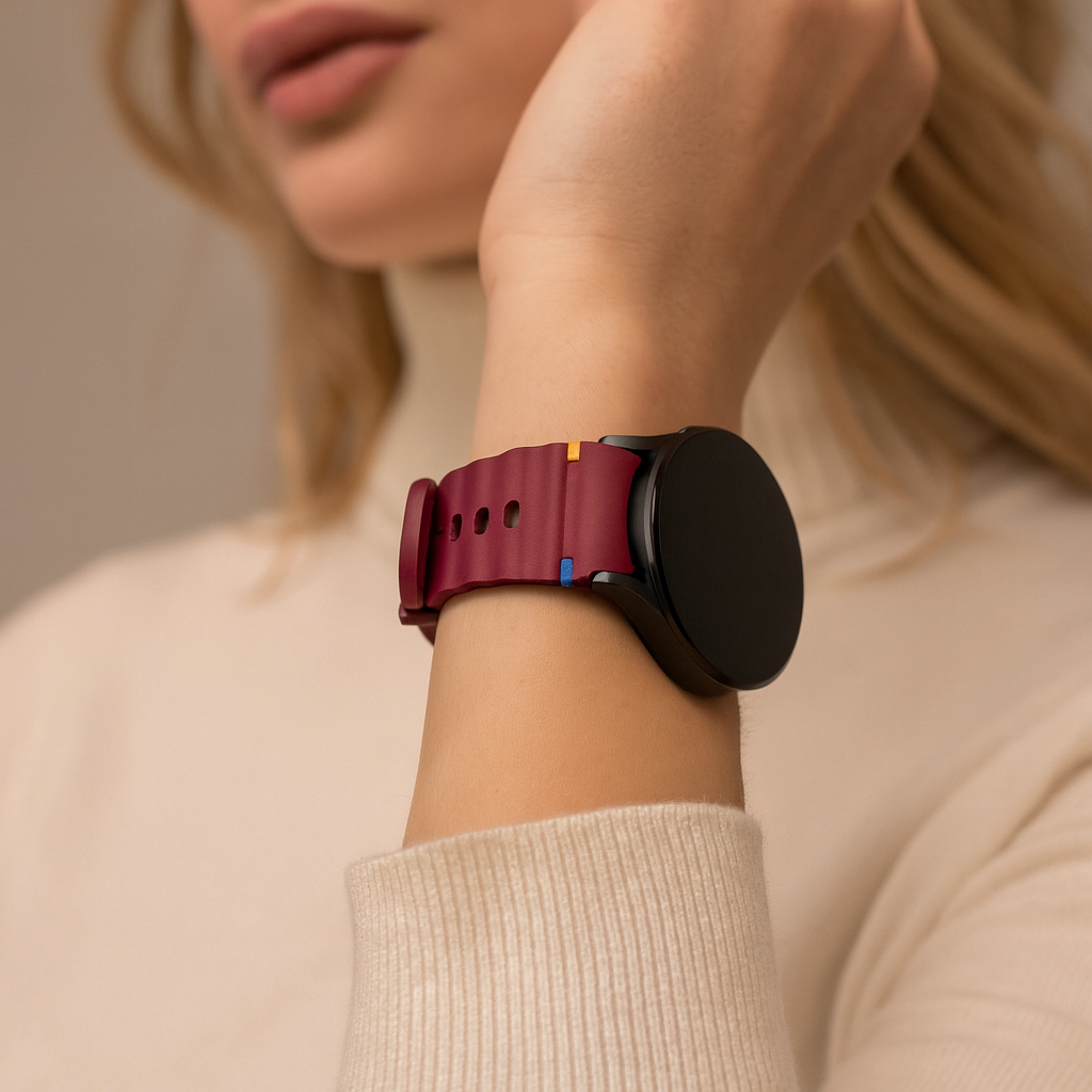 Samsung Galaxy Watch FE Wave Strap (Wine Red)