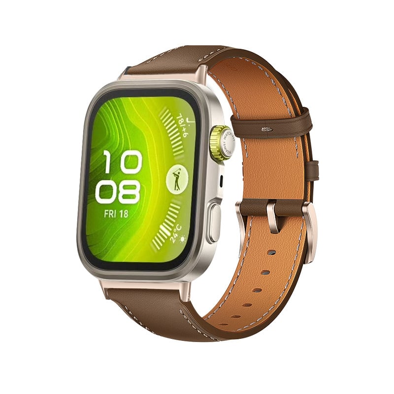 Huawei Watch Fit 3 Leather Strap (Brown)