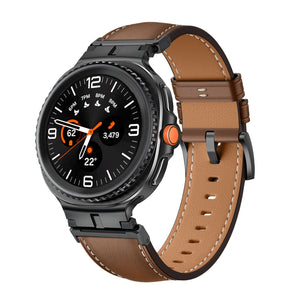 Samsung Galaxy Watch 8 Classic Premium Leather Strap (Brown)