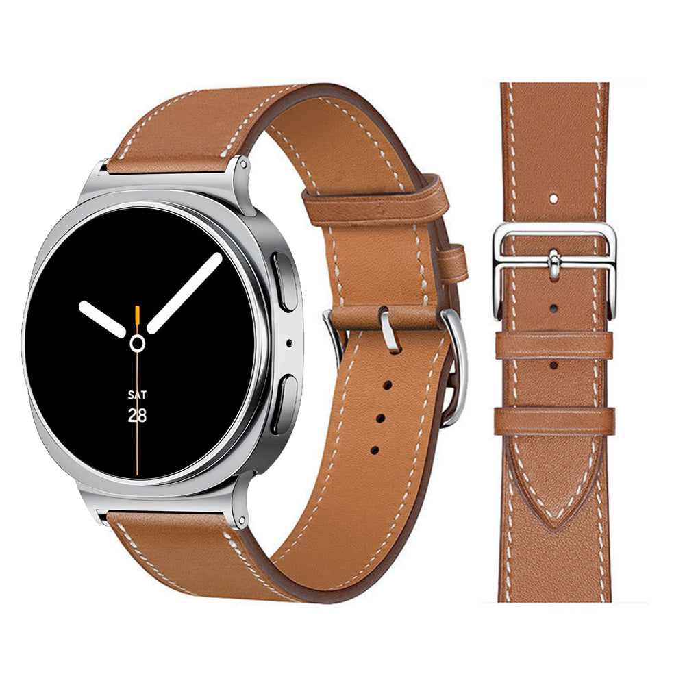 Samsung Galaxy Watch 8 - 44mm Classic Leather Strap (Brown)