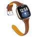 Fitbit Versa 3 Slim Leather Strap (Brown)