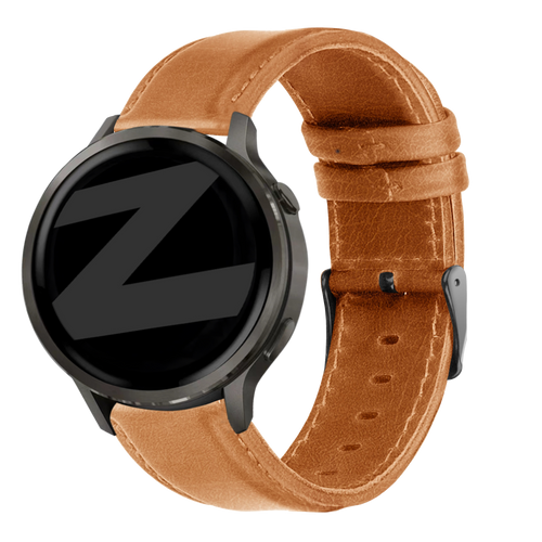 Bandz Garmin Venu 4 - 45mm Leather Strap 'Classic' (Brown)