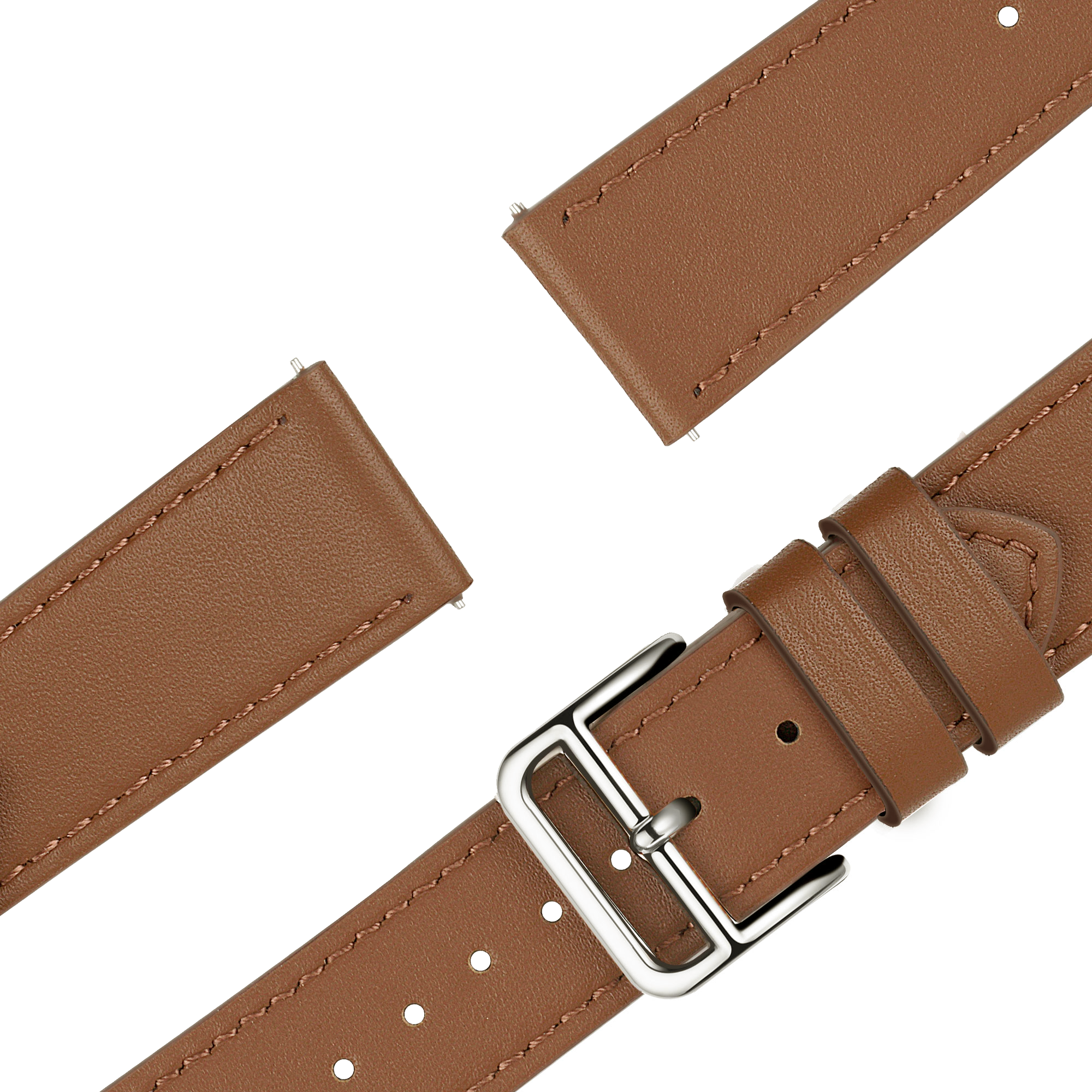 Bandz Garmin Forerunner 570 - 47mm Leather Strap 'Deluxe' (Brown)