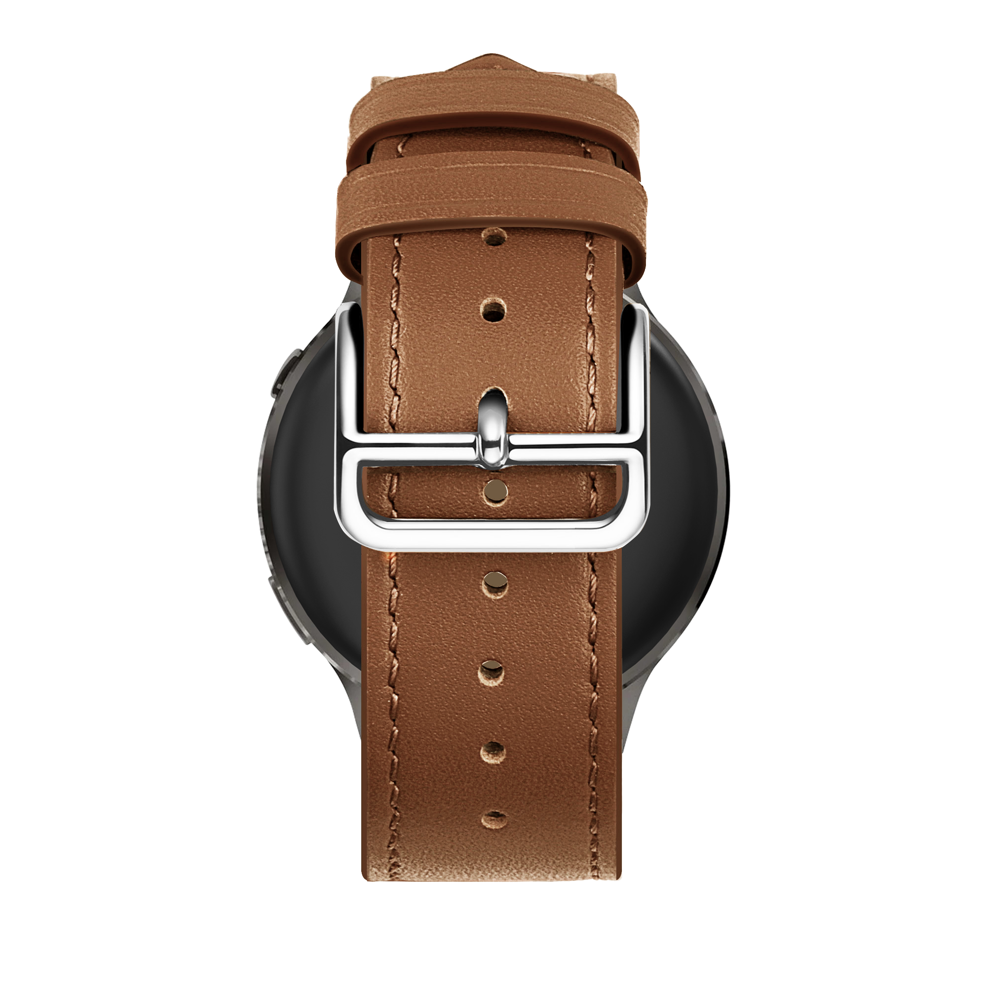 Bandz Garmin Forerunner 255 Leather Strap 'Deluxe' (Brown)