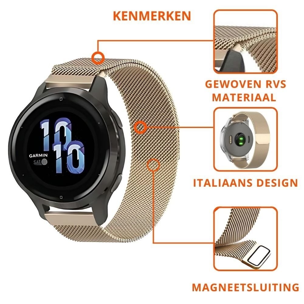 Huawei Watch GT 5 - 41mm Milanese Strap (Champagne Gold)