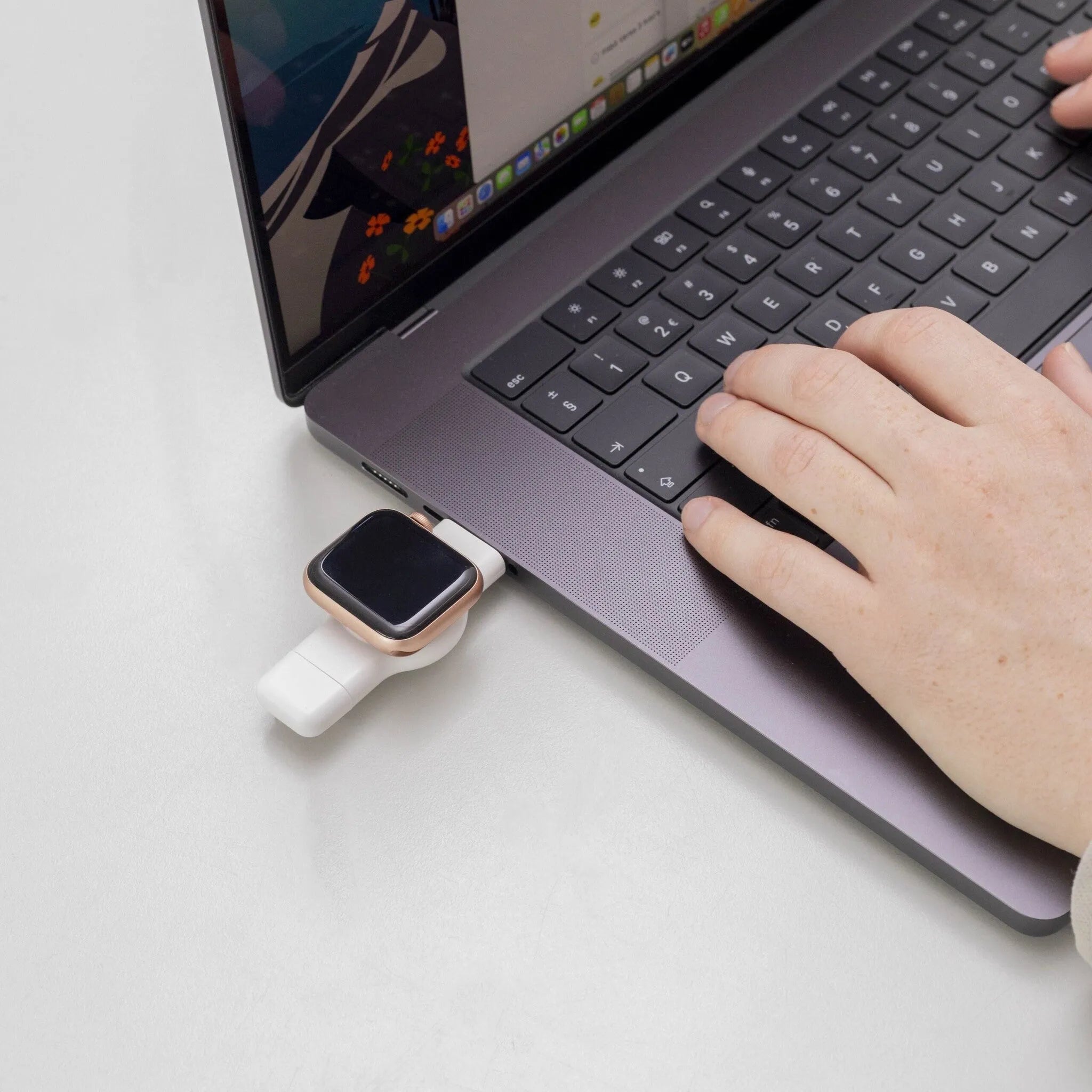 Apple Watch Mini Charger with USB-A & USB-C Connector