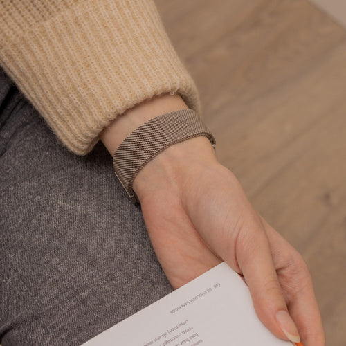 Garmin Vivomove HR Milanese Strap (Champagne Gold)