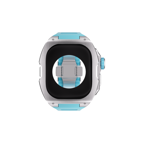 Reqior Apple Watch Ultra Case with Rubber Strap (Blue)