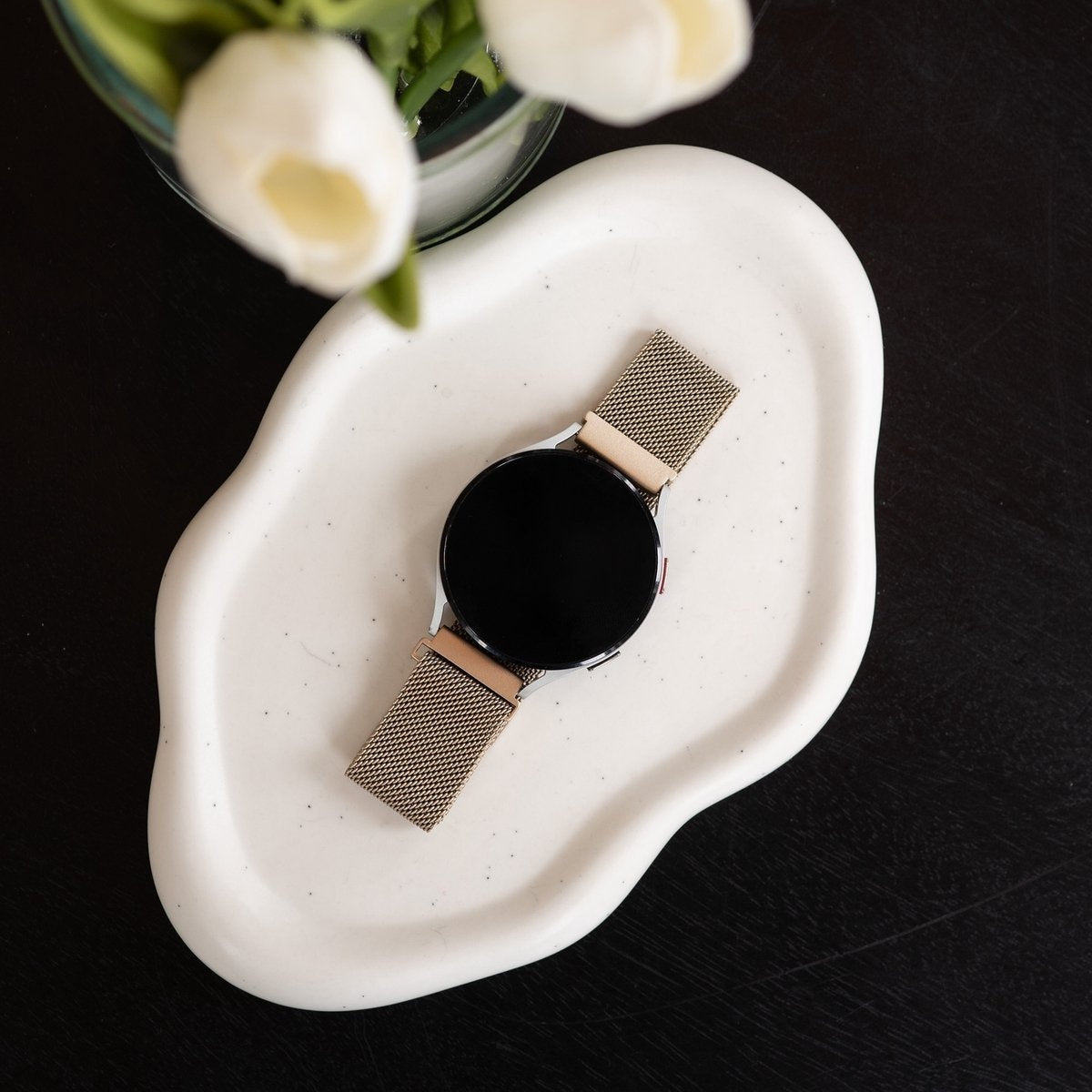 Samsung Galaxy Watch 5 44mm Milanese Strap (Champagne)