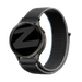 Bandz Garmin Vivoactive 4 Nylon Loop Strap (Charcoal)