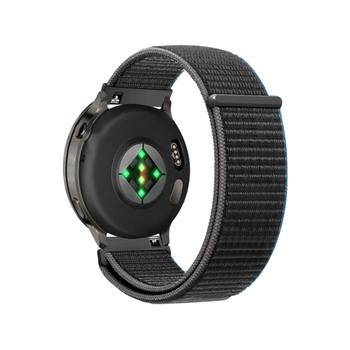 Bandz Garmin Forerunner 255 Nylon Loop Strap (Charcoal)