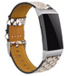 Fitbit Charge 4 Leather Strap (Snake Pattern)
