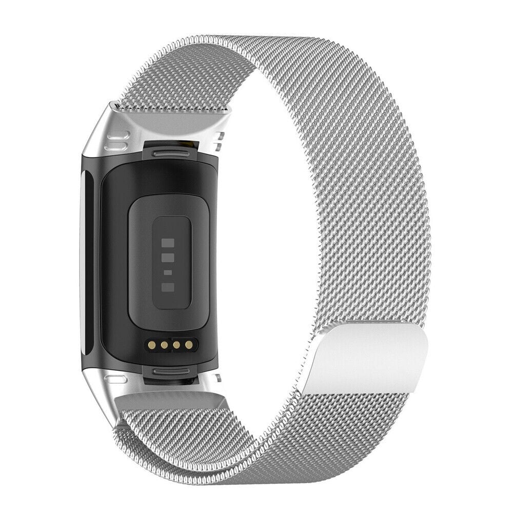 RuenTech Cinturino In Metallo Per Fitbit Charge 5 – Bracciale Di Ricambio In Acciaio Inox Regolabile, Adatto A Polsi Da 5,5 A 8,0 Pollici