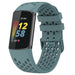 Fitbit Charge 5 Breathable Silicone Strap (Grey-Blue)