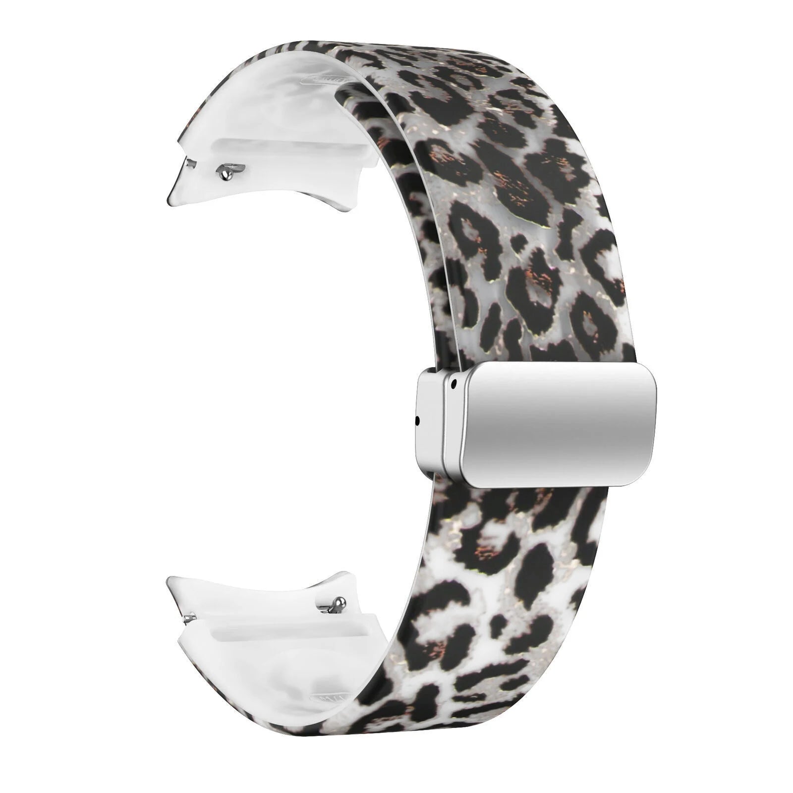 Samsung Galaxy Watch 4 40mm Glow in the Dark D-Buckle Strap Leopard