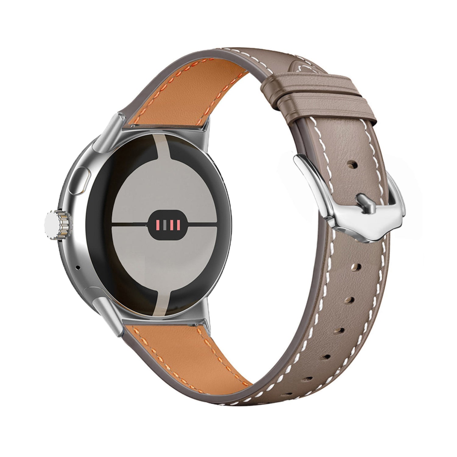 Google Pixel Watch 3 - 45mm Modern Leather Strap (Coco)