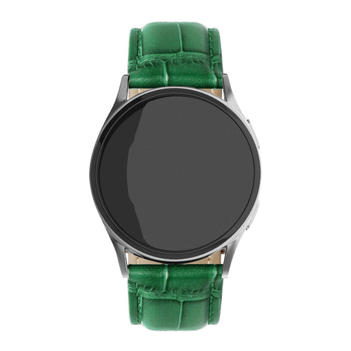 Oppo Watch S Leather Strap Crocodile Grain (Green)