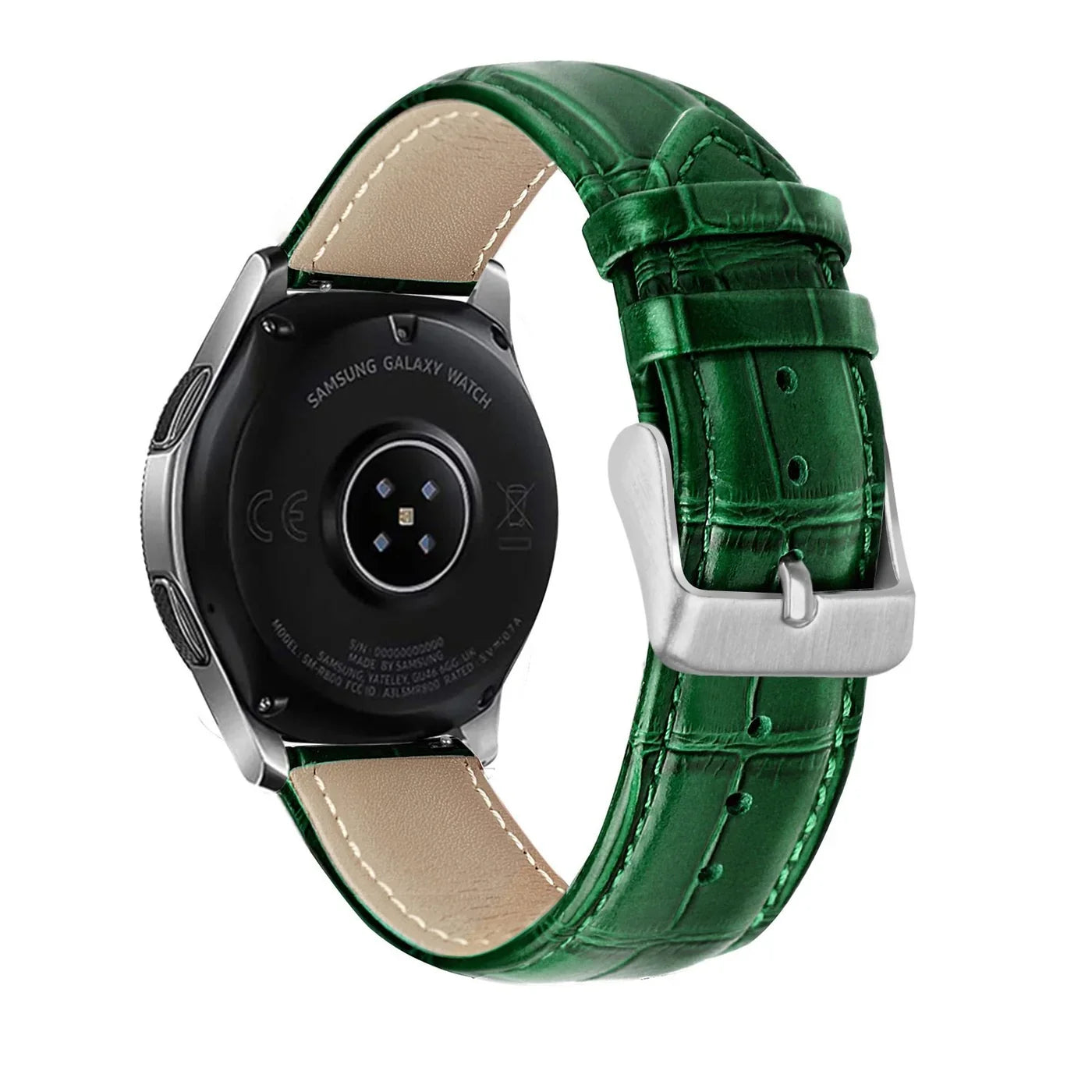 Withings ScanWatch 2 - 42mm Crocodile Leather Grain Strap (Green)