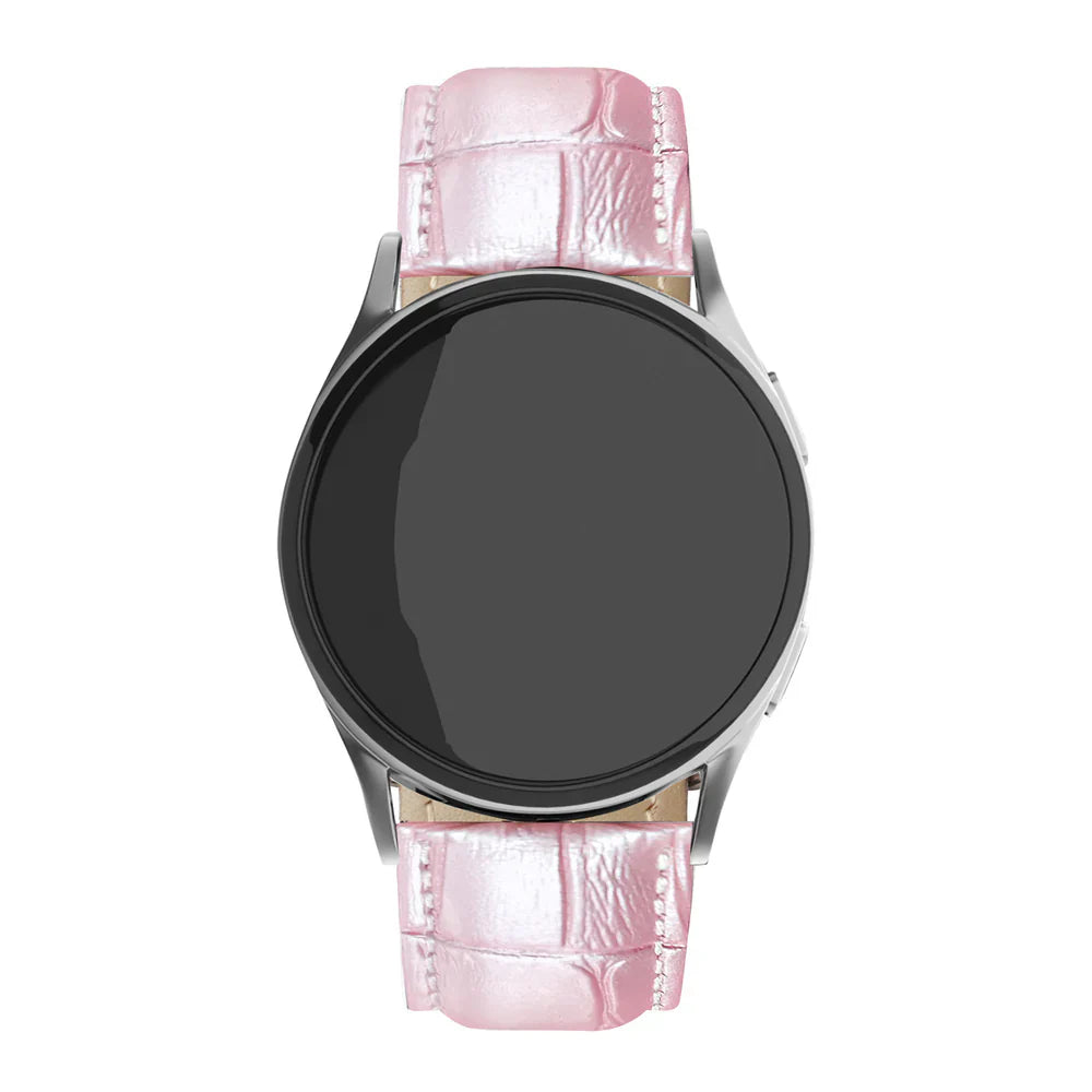 Withings Steel HR Sport Crocodile Leather Grain Strap (Pink)