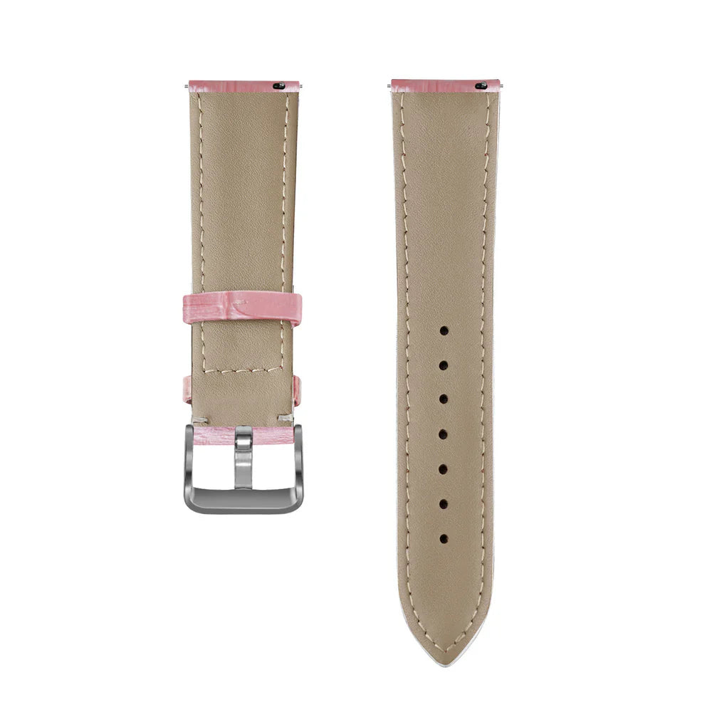 Amazfit Bip 3 (Pro) Crocodile Leather Grain Strap (Pink)