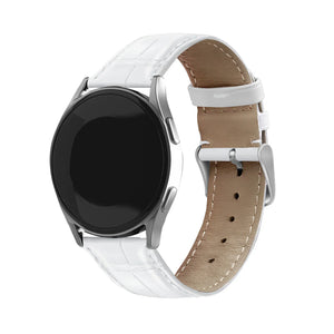 Coros Pace 2 Crocodile Leather Grain Strap (White)