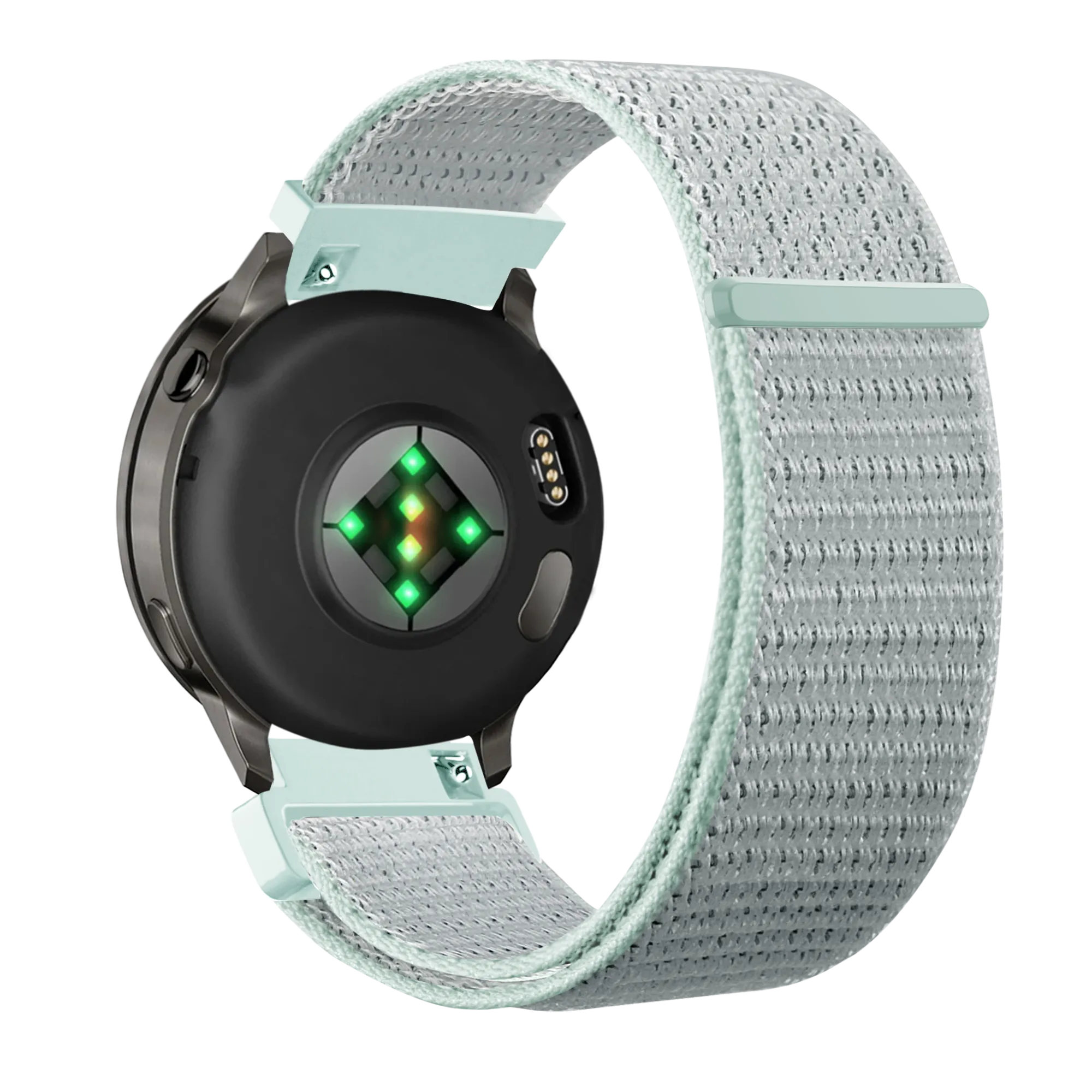 Bandz Garmin Forerunner 570 - 42mm Nylon Loop Strap (Light Cyan)