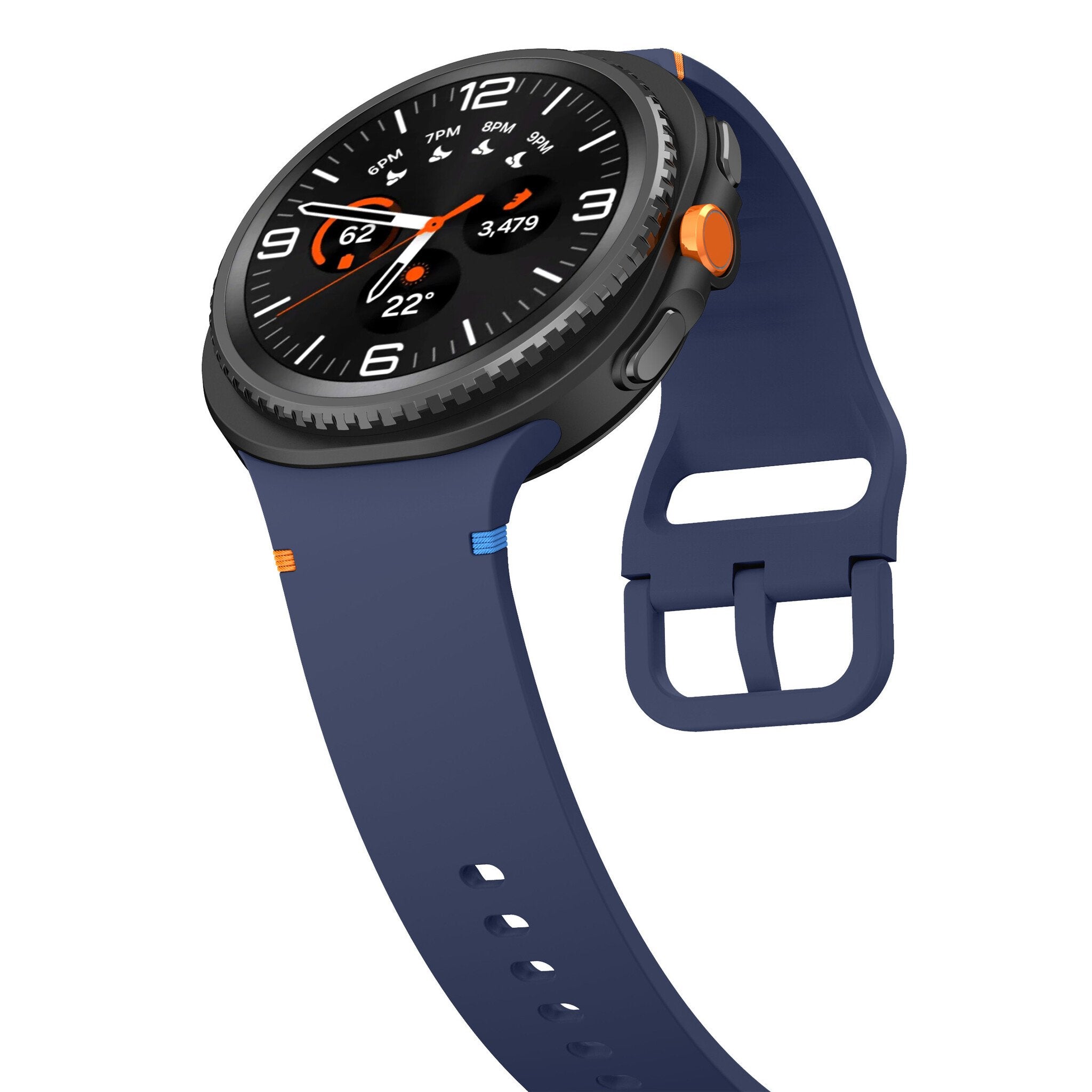 Samsung Galaxy Watch 8 - 40mm Silicone Strap (Dark Blue)