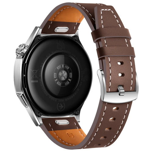 Oppo Watch X 'One Push' Leather Strap (Dark Brown)