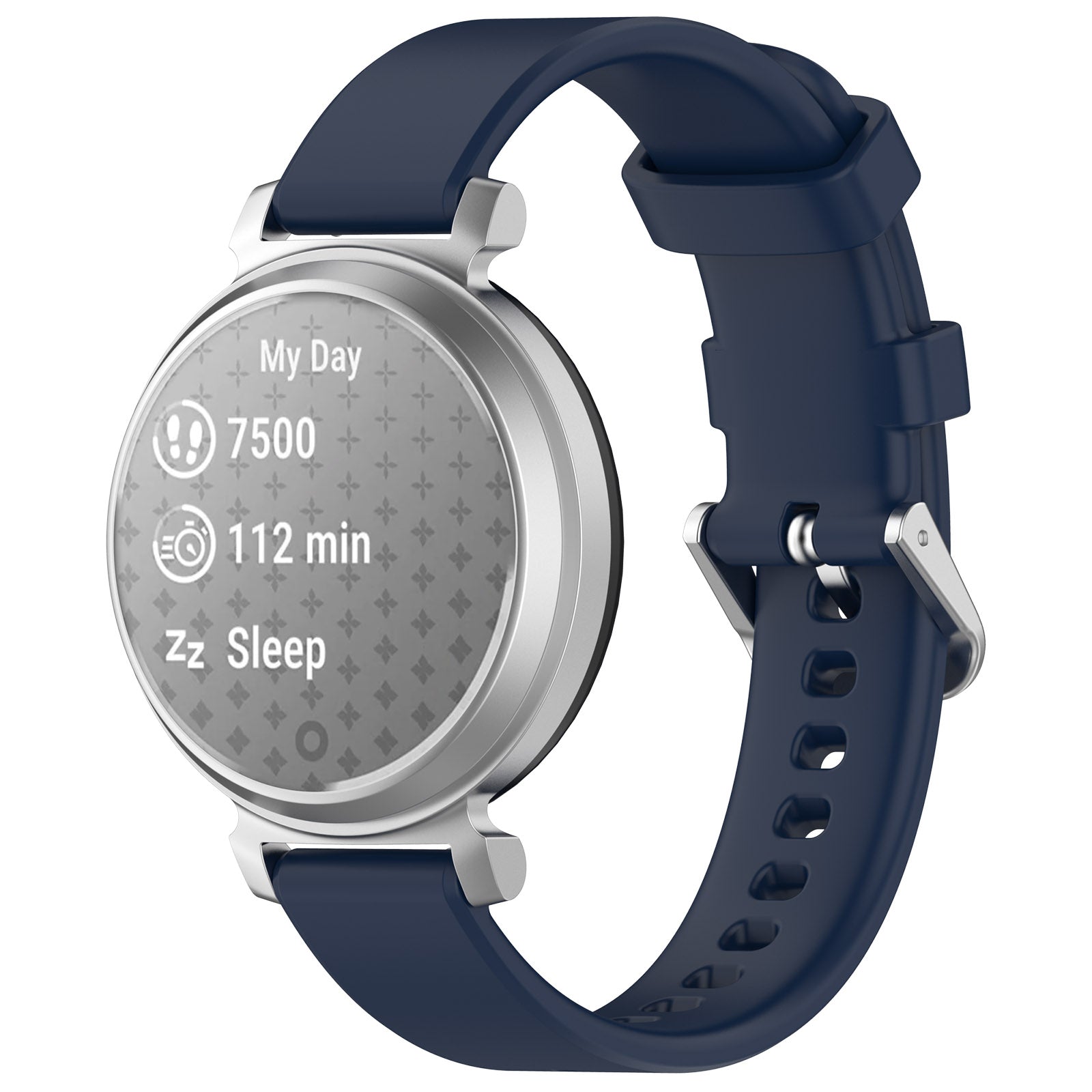 Pebble Round 2 - 14mm Silicone Classic Strap (Dark Blue)
