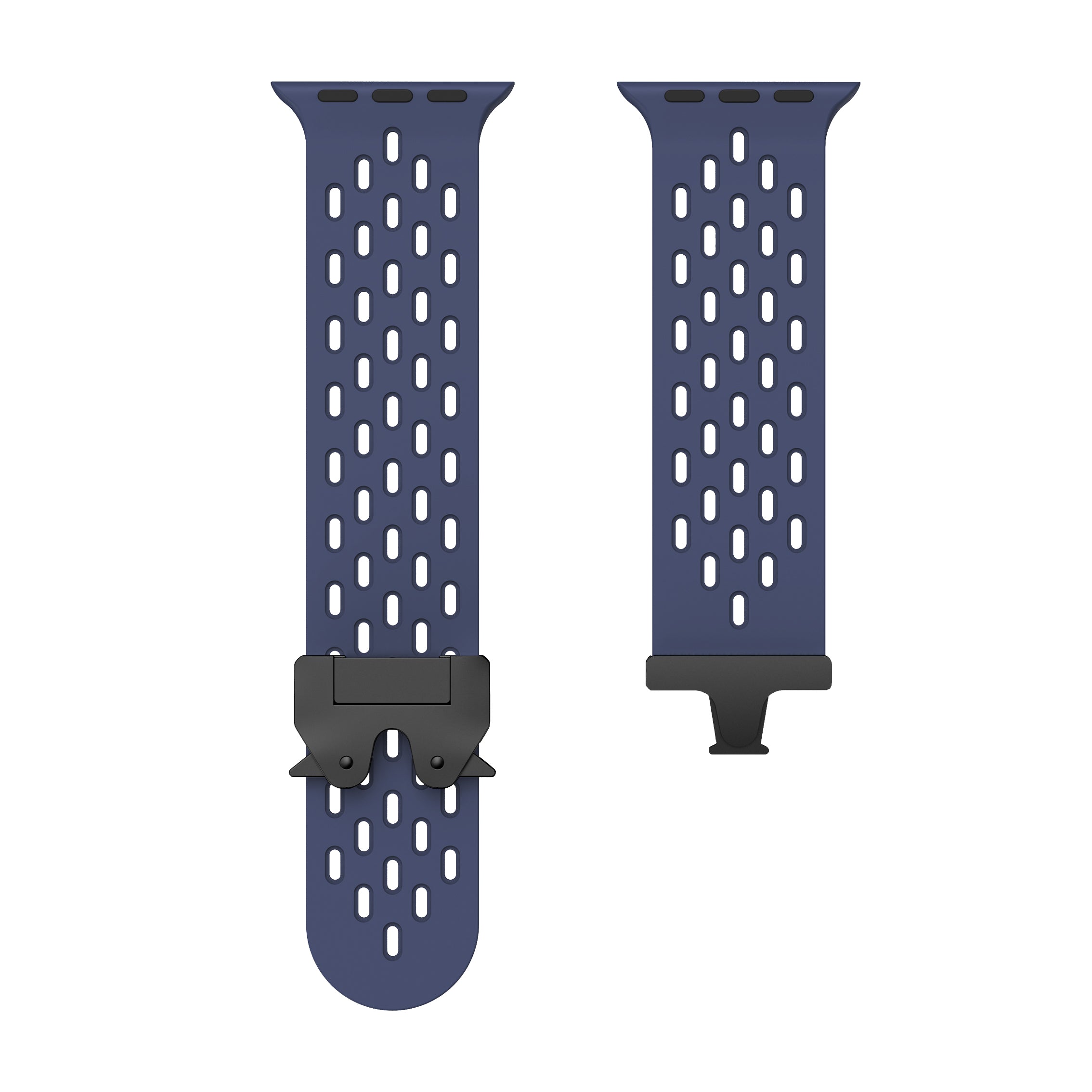 Apple Watch Silicone Air Strap with P-Buckle (Dark Blue)
