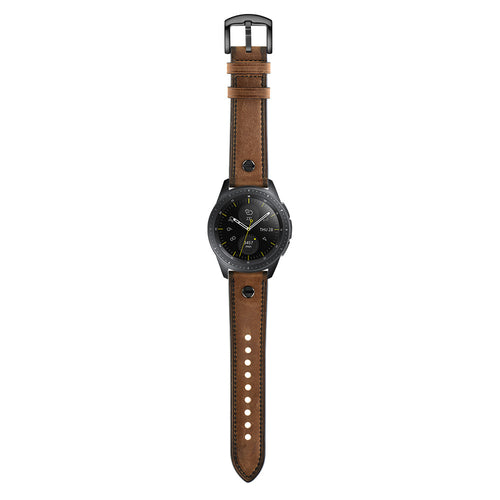 Amazfit Balance 2 Leather Strap with Screw (Dark Brown)