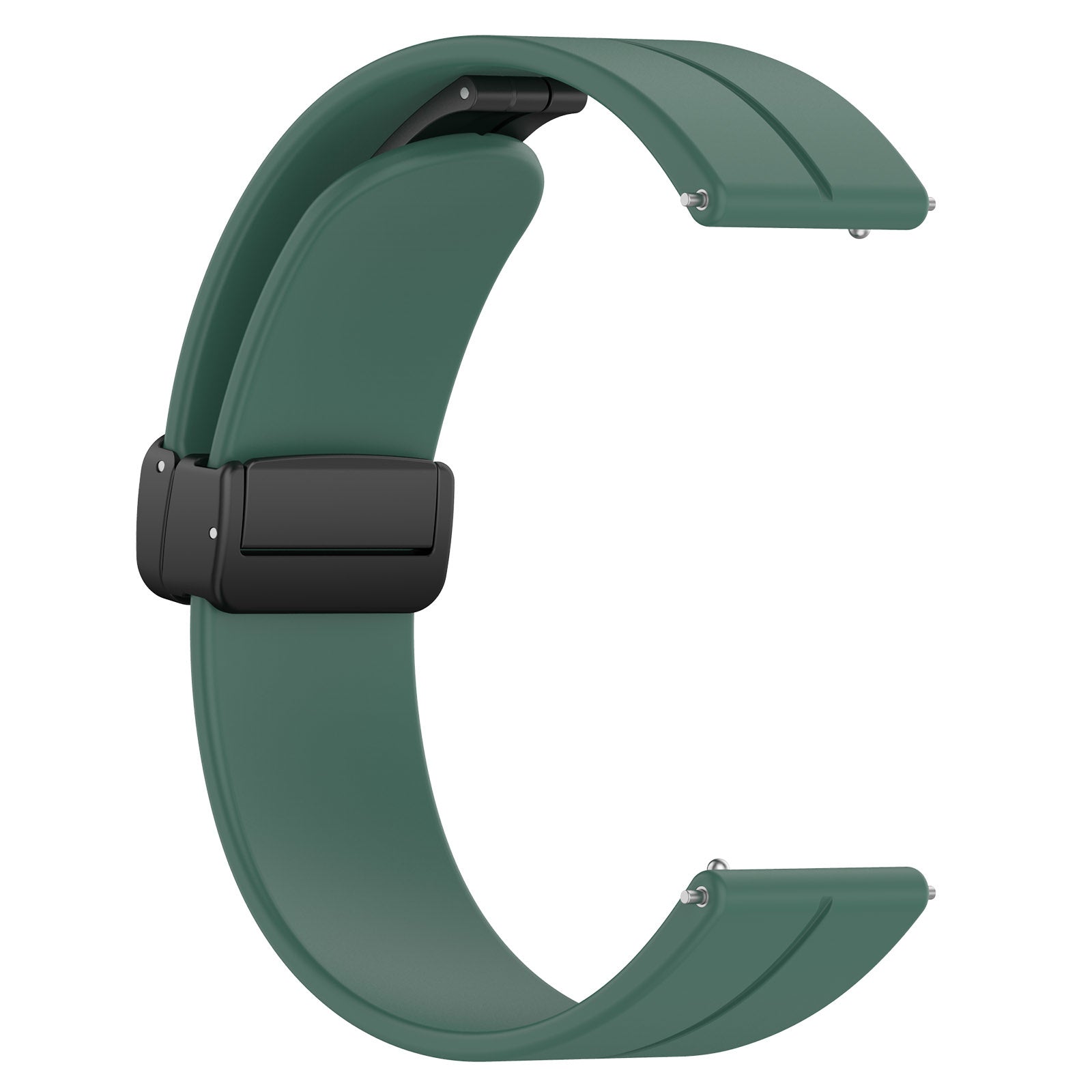 Coros Apex 2 D-Buckle Silicone Strap (Dark Green)
