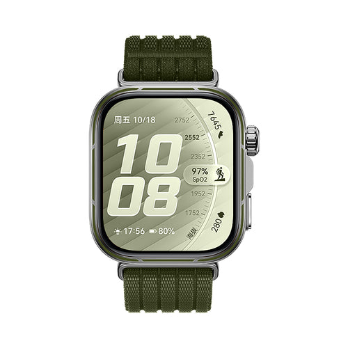 Huawei Watch Fit 4 Pro Ultra Thin Nylon Strap (Dark Green)